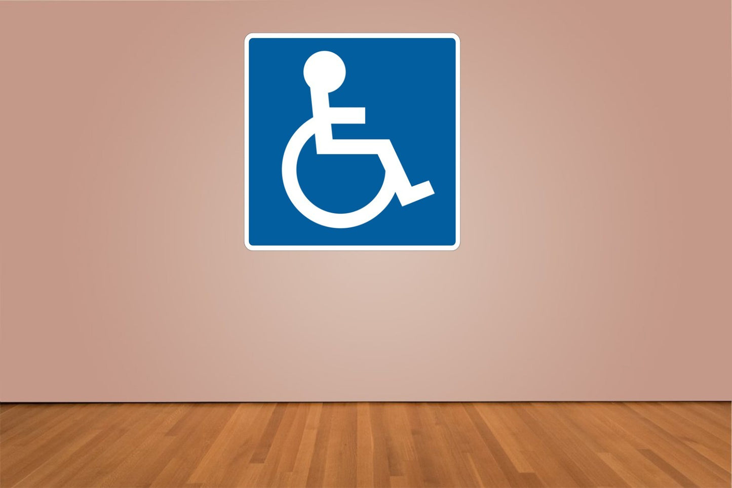 Handicap Sign Indoor Wall Vinyl Decal Sticker 5" - 34" kids decor