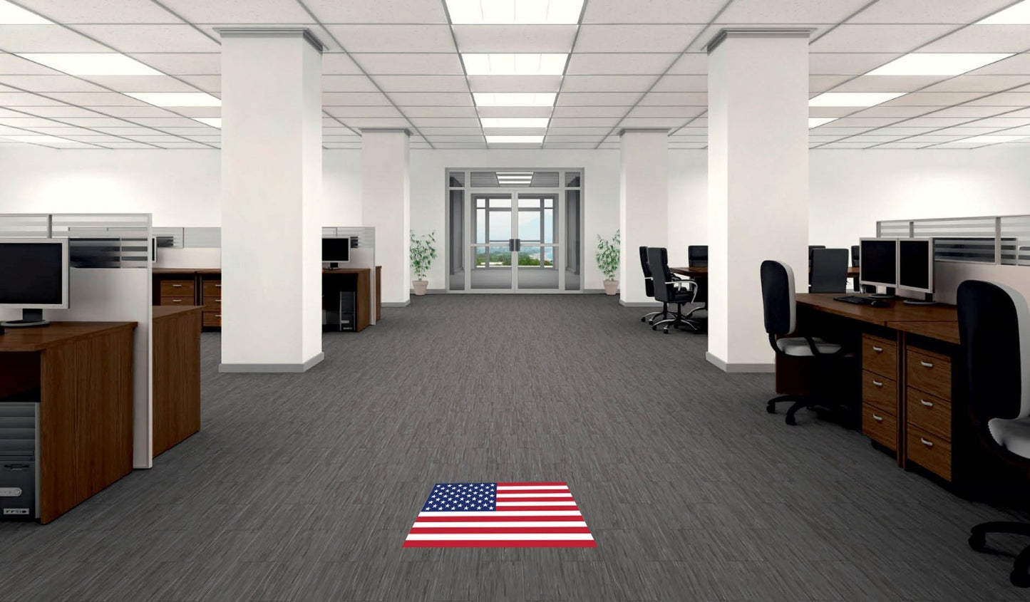 American Flag Professional Carpet Graphic Decal Sticker for Fishing Bass Boats