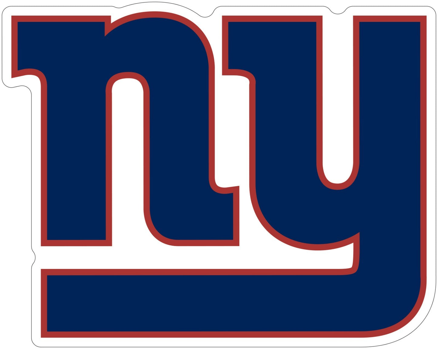 New York Giants Logo Cut Laminated Vinyl Sticker Decal NFL car window