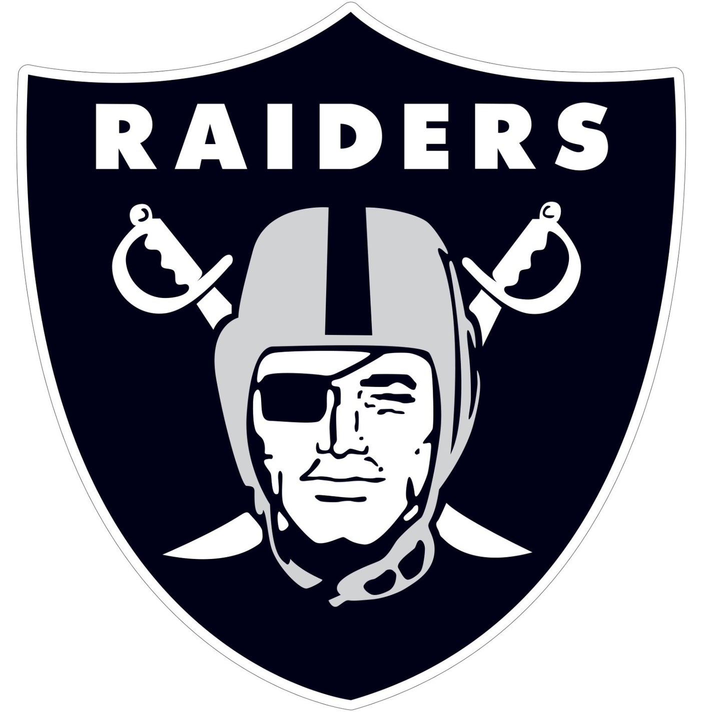 Los Vegas Raiders Indoor Wall Vinyl Decal Sticker 5" - 52"