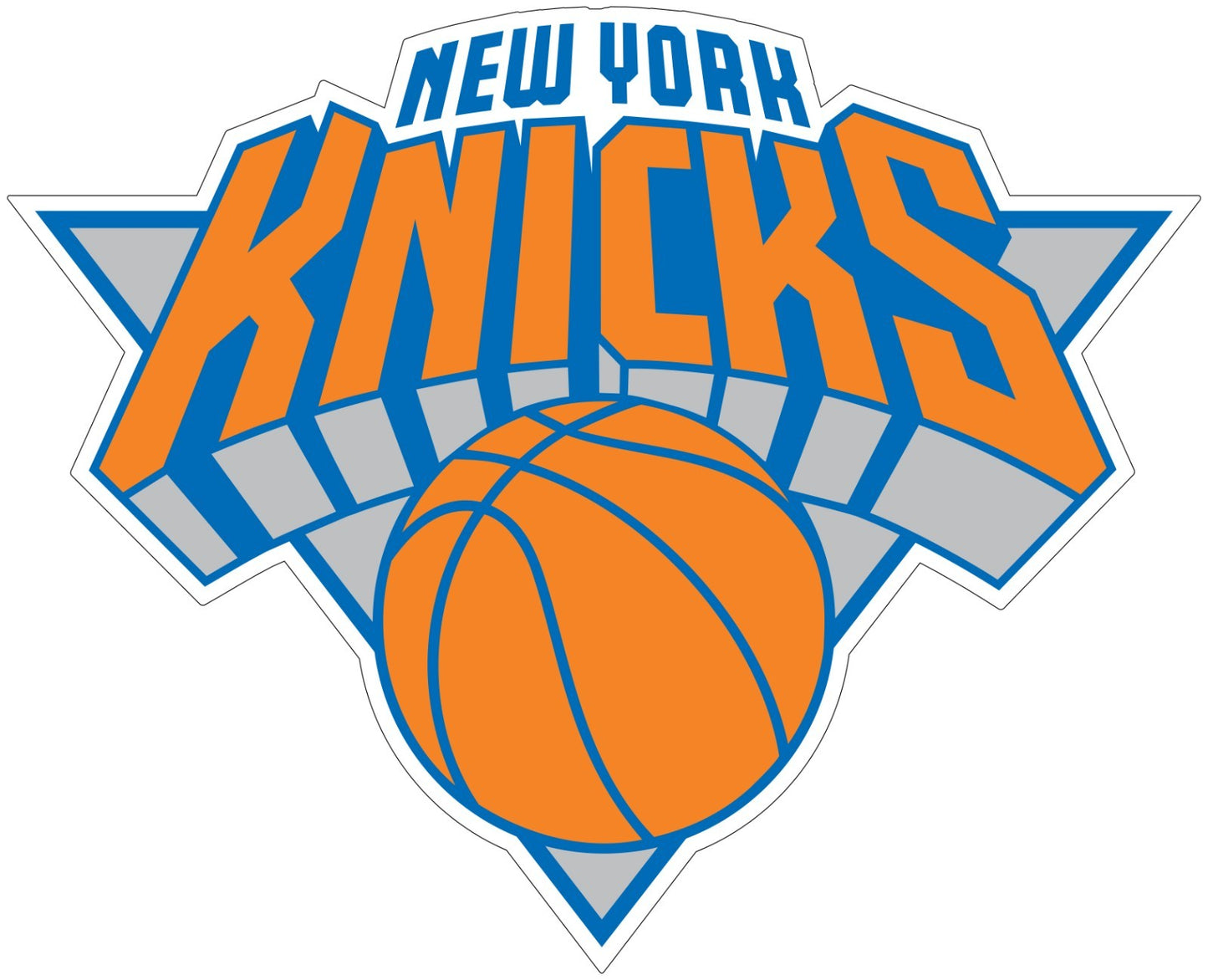 New York Knicks Logo -Die Cut Laminated Vinyl Sticker Decal NBA car window