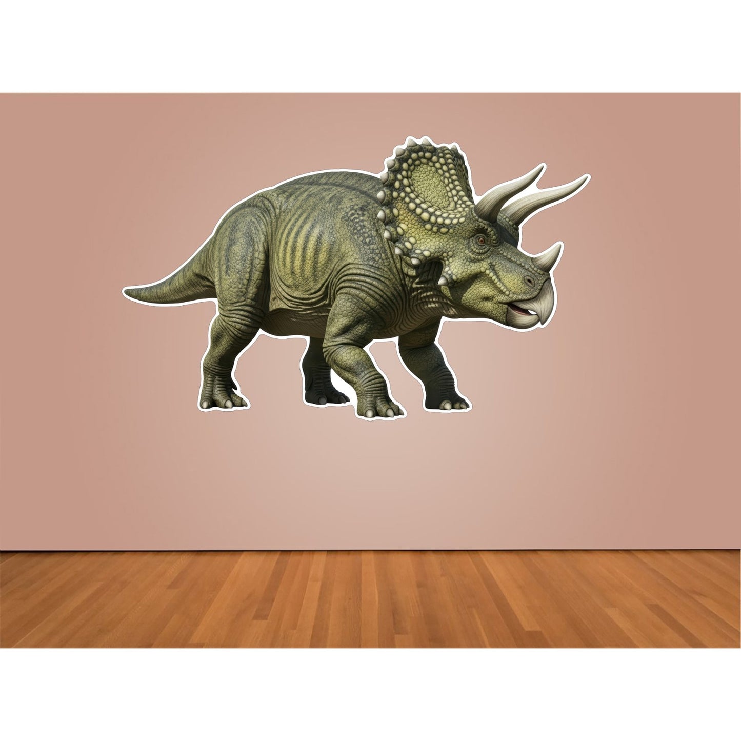 Triceratops Indoor Wall Vinyl Decal Sticker 5 - 84" Kids Room Decor Dinosaur