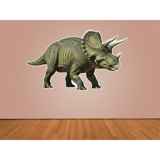 Triceratops Indoor Wall Vinyl Decal Sticker 5 - 84" Kids Room Decor Dinosaur