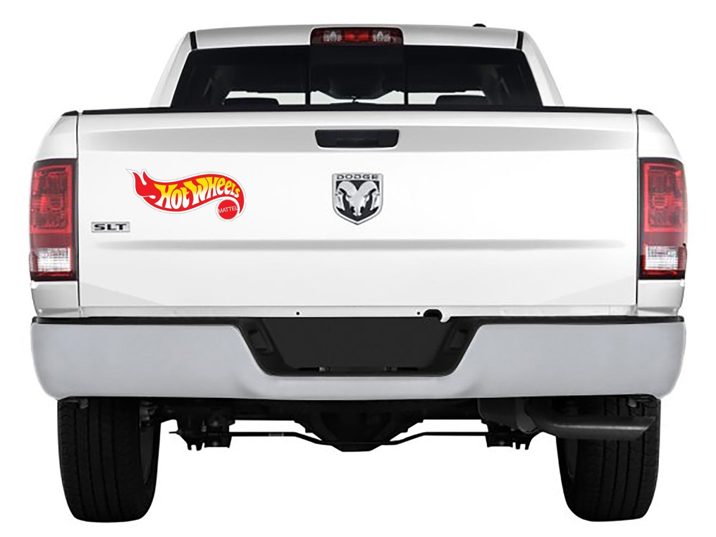 2x Hot Wheels Logo Die Cut Laminated Vinyl Decal Sticker Choose Sizes racing