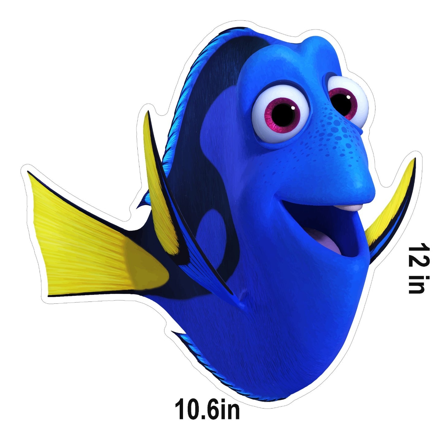 6 Finding Nemo Dory Removable Floor Decals Sidewalk Birthday Party Decorations