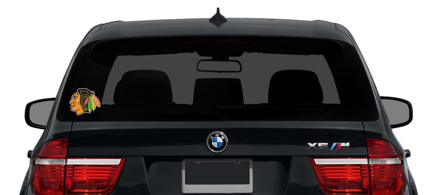 Chicago Black Hawks Logo - Die Cut Laminated Vinyl Sticker Decal NHL car window