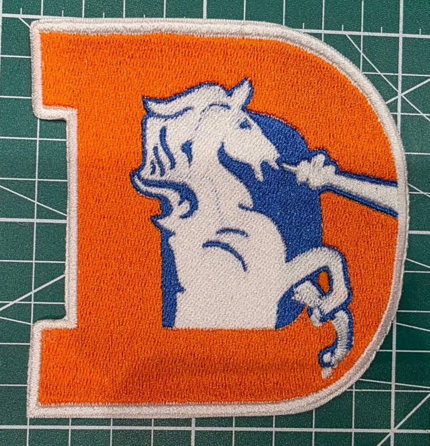 Denver Broncos 5" Iron /Sew On Embroidered Patch Football Logo NFL
