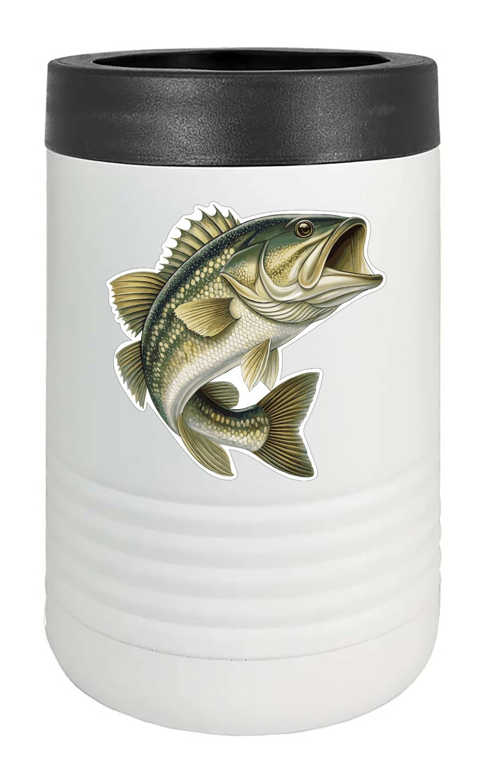 Jumping Bass Fish Die Cut Laminated Vinyl Decal Sticker | Sizes pro premium