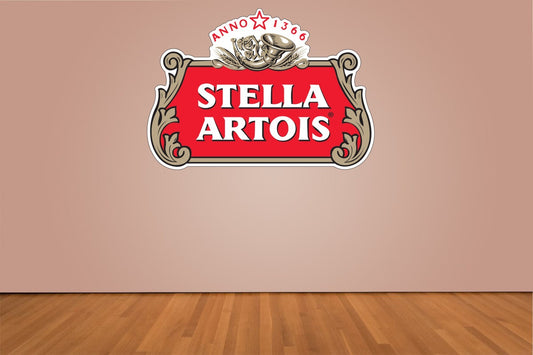 Stella Atrois Beer Logo Indoor Wall Vinyl Decal Sticker 5 - 52"