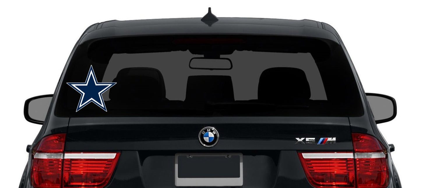 Dallas Cowboys Star Logo - Die Cut Laminated Vinyl Sticker Decal NFL car window