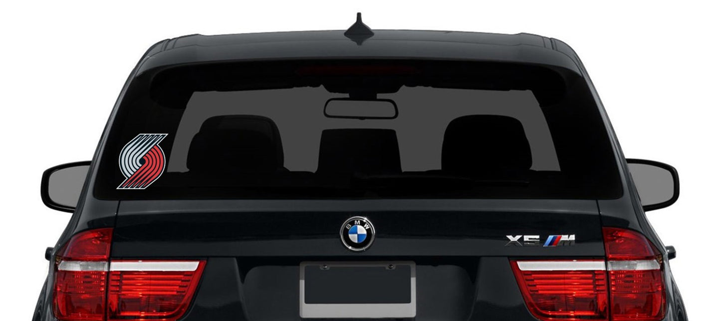 Portland Trail Blazers Logo Die Cut Laminated Vinyl Sticker Decal NBA car window