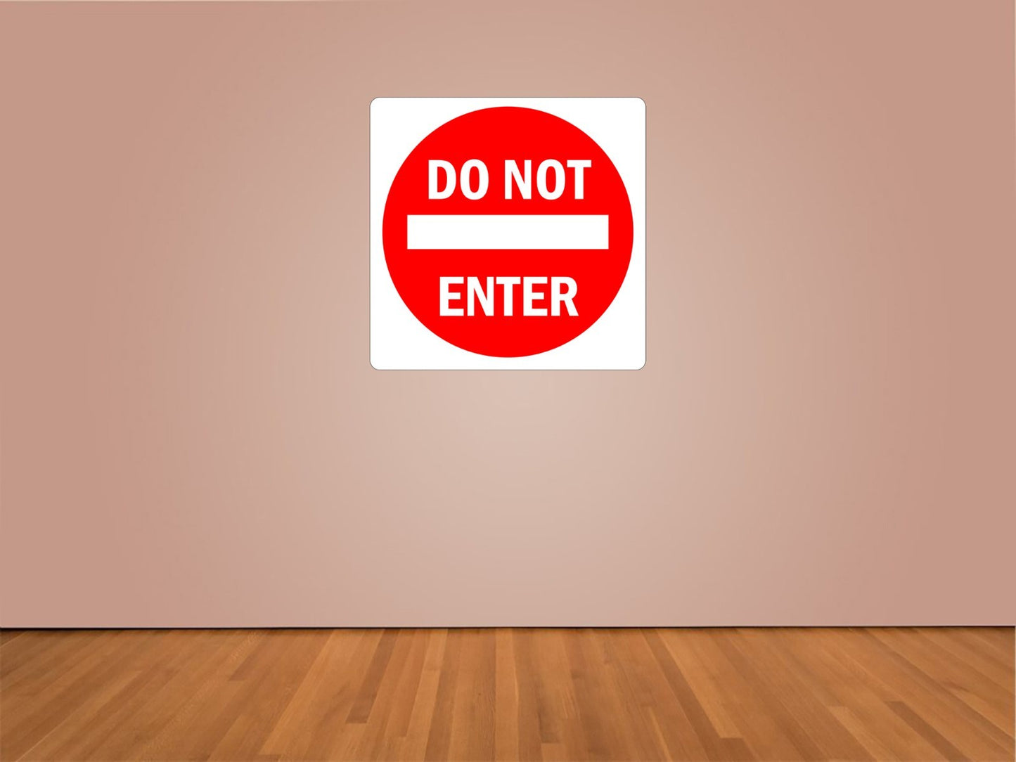 Do Not Enter Sign Indoor Wall Vinyl Decal Sticker 5" - 34" kids decor