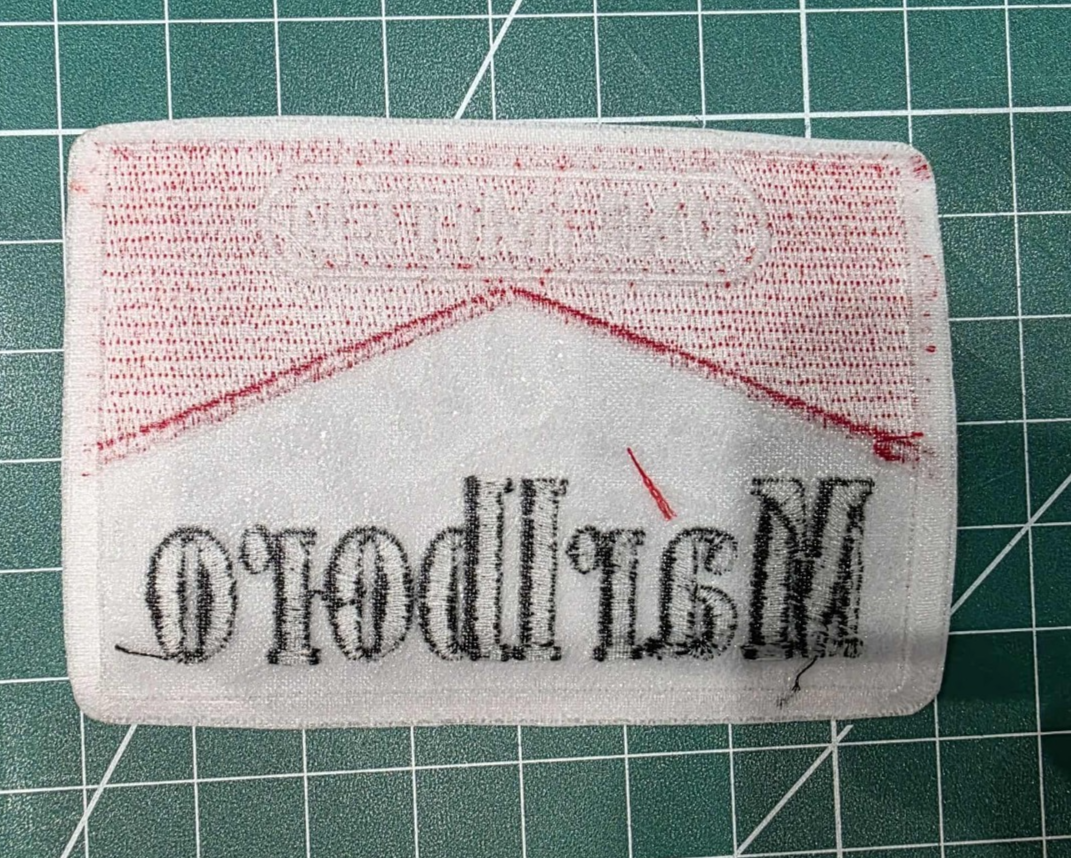 Marlboro 4" Unlimited Cigarettes Retro Style Embroidered Iron-On Patch
