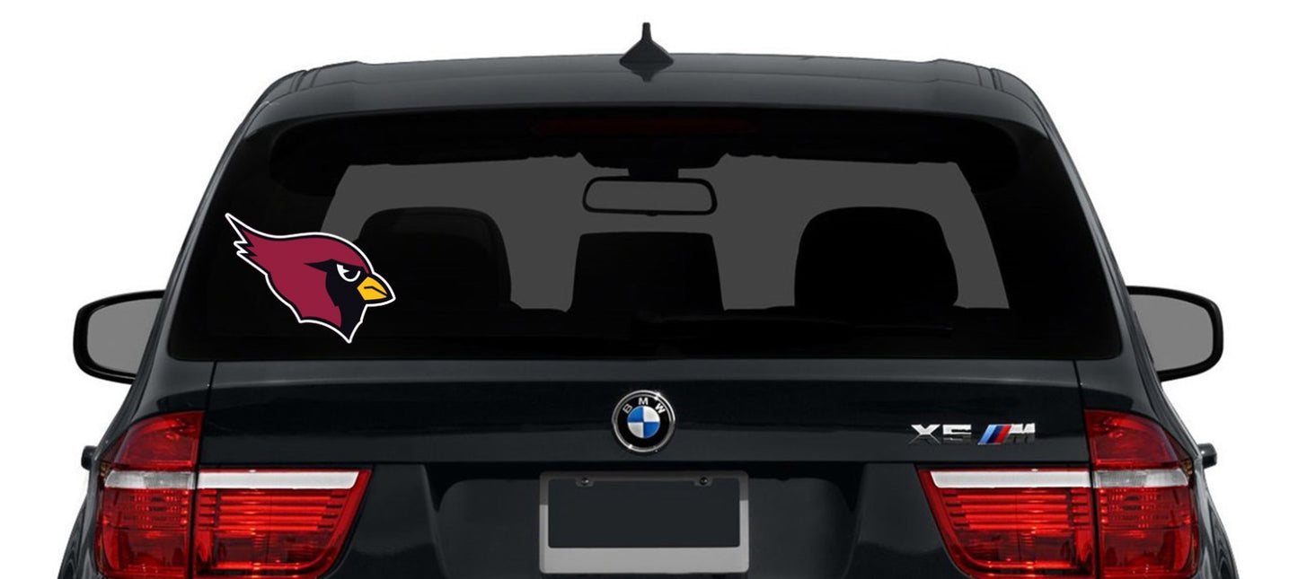 Arizona Cardinals Logo Cut Laminated Vinyl Sticker Decal NFL car window