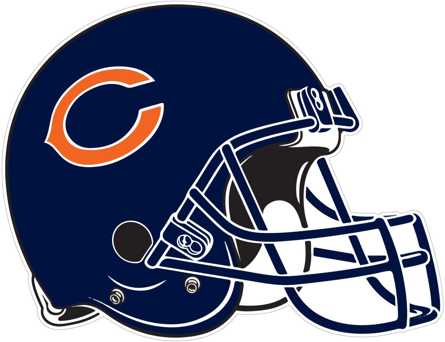 Chicago Bears Logo - Die Cut Laminated Vinyl Sticker Decal NFL car window