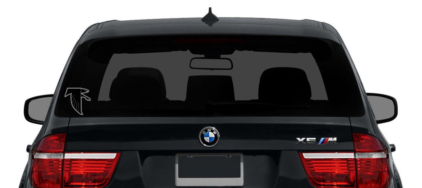 Atlanta Falcons Logo Cut Laminated Vinyl Sticker Decal NFL car window