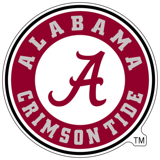 Alabama Crimson Tide Logo - Die Cut Laminated Vinyl Sticker Decal - car window