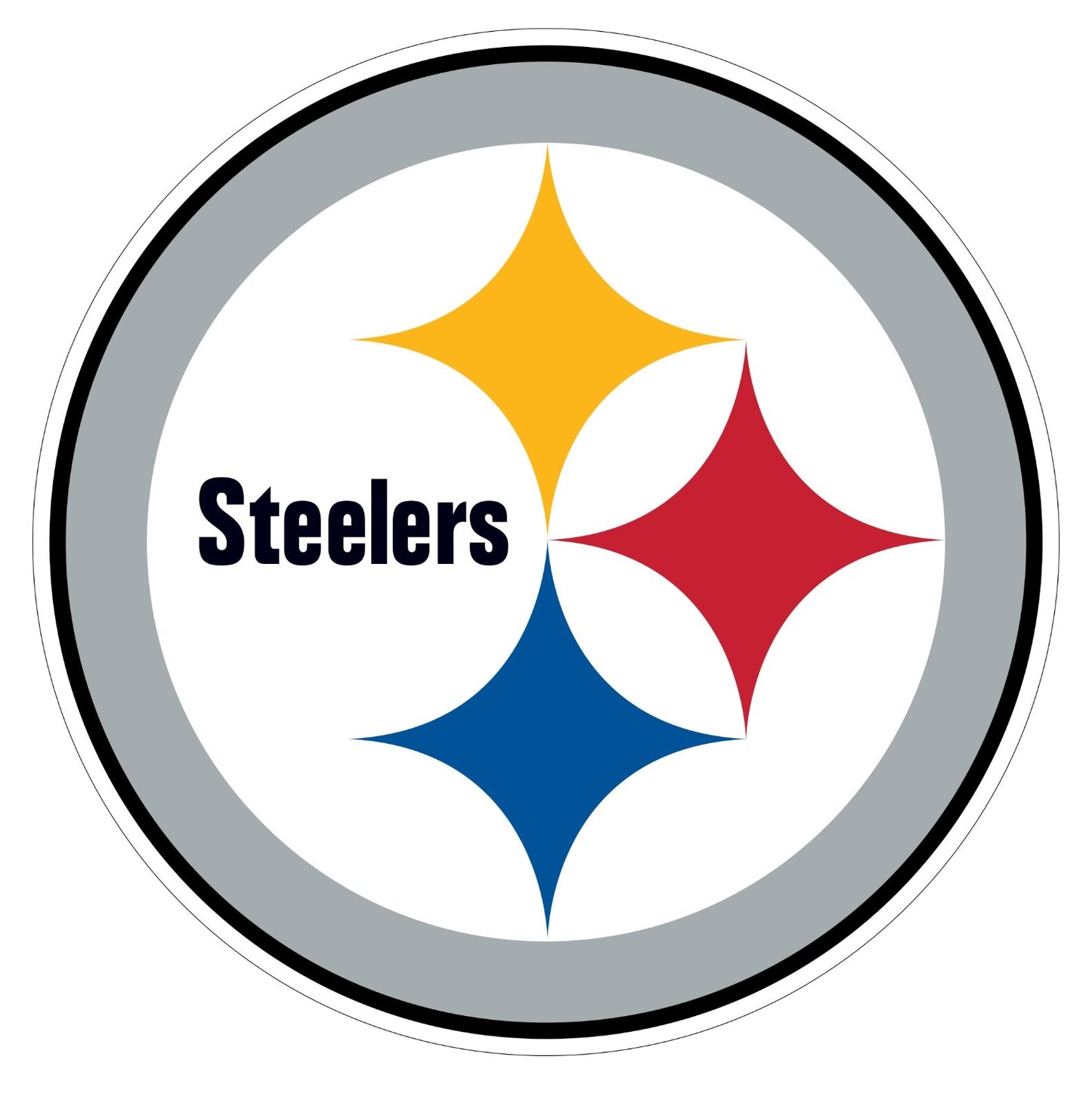 Pittsburgh Steelers Logo - Die Cut Laminated Vinyl Sticker Decal NFL car window