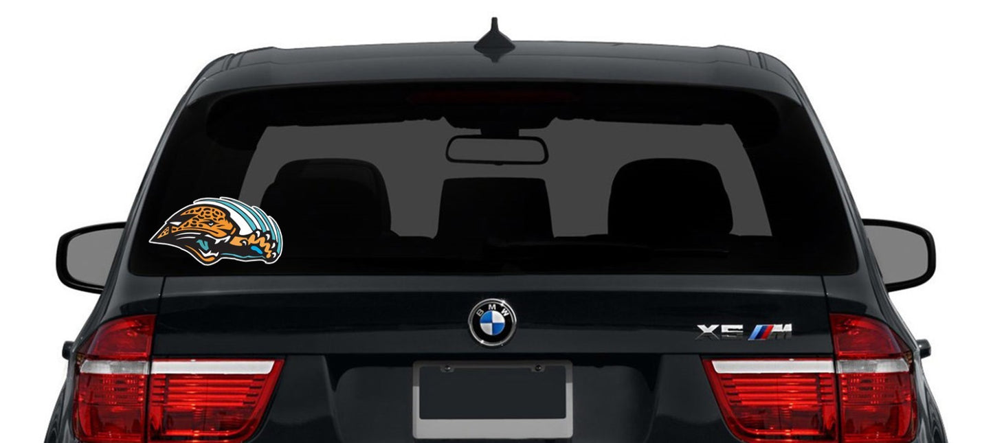Jacksonville Jaguars Logo Cut Laminated Vinyl Sticker Decal NFL car window