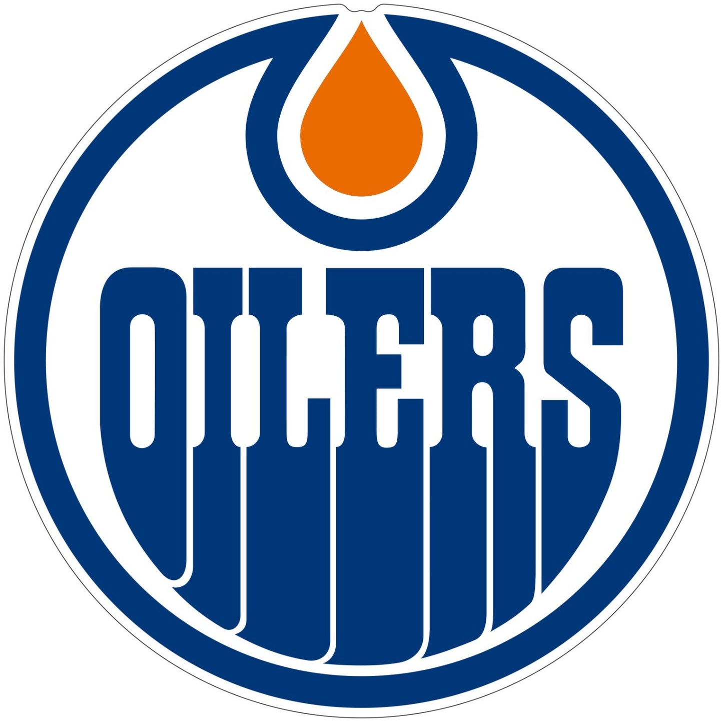 Edmonton Oilers Logo - Die Cut Laminated Vinyl Sticker Decal NHL car window