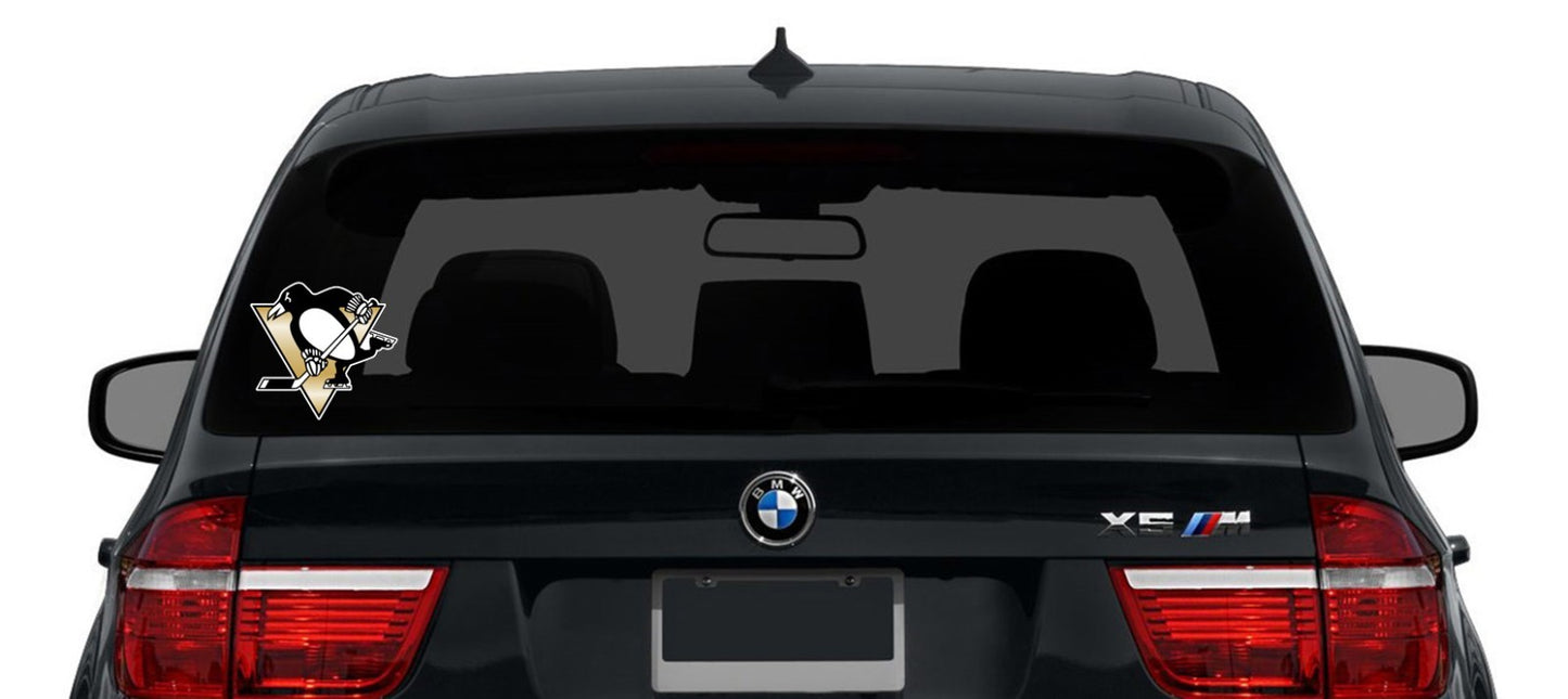Pittsburgh Penguins Logo - Die Cut Laminated Vinyl Sticker Decal NHL car window