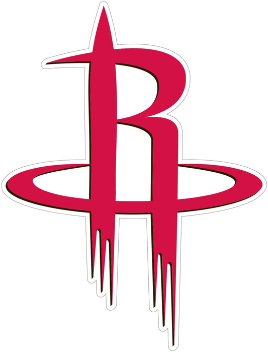Houston Rockets Logo Die Cut Laminated Vinyl Sticker Decal NBA car window