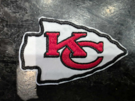 12" Large Kansas City Chiefs Iron /Sew On Embroidered Patch Football Logo NFL