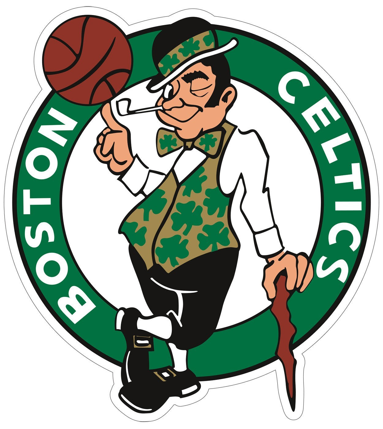 Boston  Celtics Logo - Die Cut Laminated Vinyl Sticker Decal NBA car window