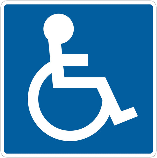 Handicap Sign Indoor Wall Vinyl Decal Sticker 5" - 34" kids decor
