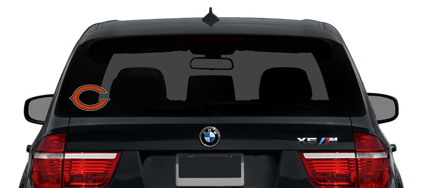 Chicago Bears Logo - Die Cut Laminated Vinyl Sticker Decal NFL car window