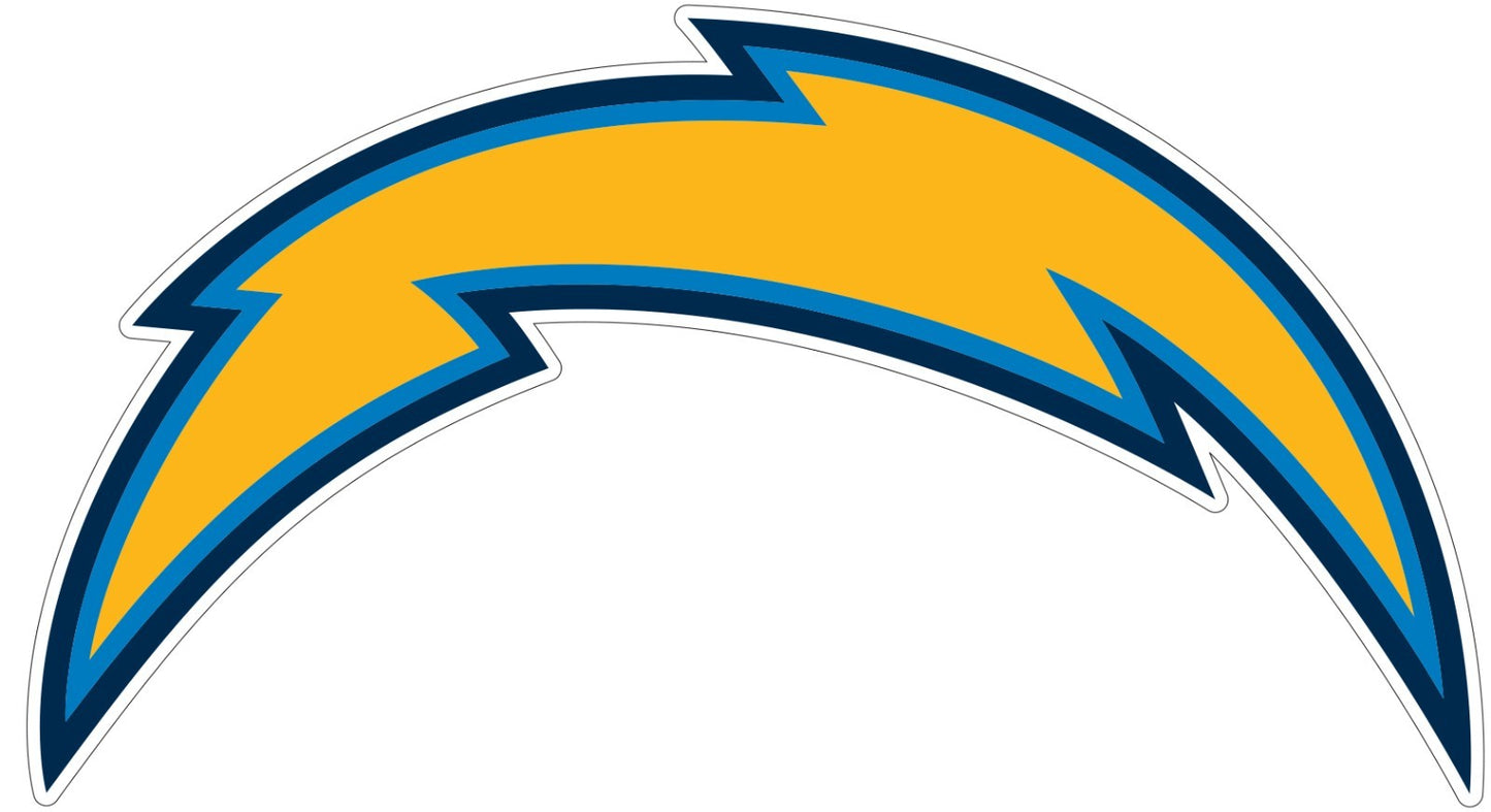 San Diego Chargers Logo - Die Cut Laminated Vinyl Sticker Decal NFL car window