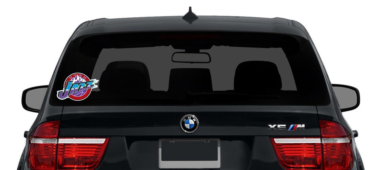 Utah Jazz Logo Die Cut Laminated Vinyl Sticker Decal NBA car window