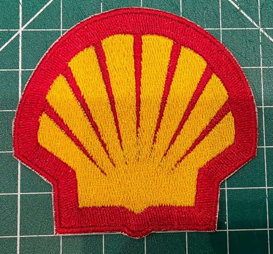Shell Oil Racing 3" Retro Style Embroidered Iron-On Patch