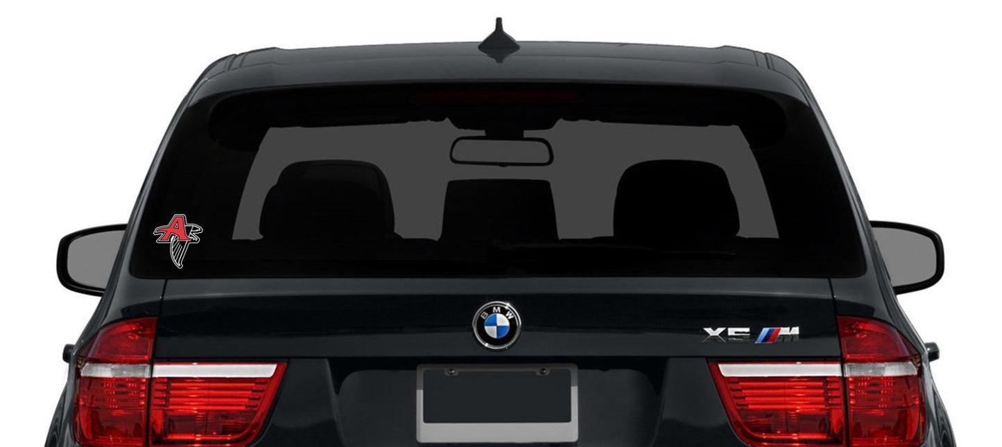 Atlanta Falcons Logo Cut Laminated Vinyl Sticker Decal NFL car window