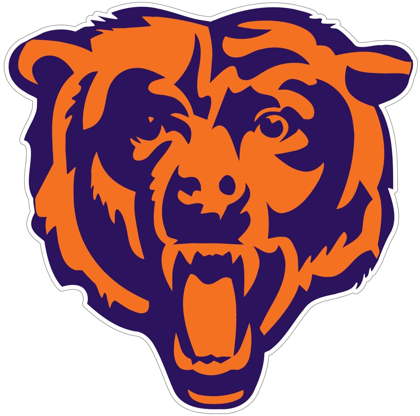 Chicago Bears Indoor Wall Vinyl Decal Sticker 5" - 52"