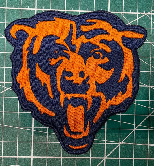 Chicago Bears 3.75" Iron /Sew On Embroidered Football Logo NFL