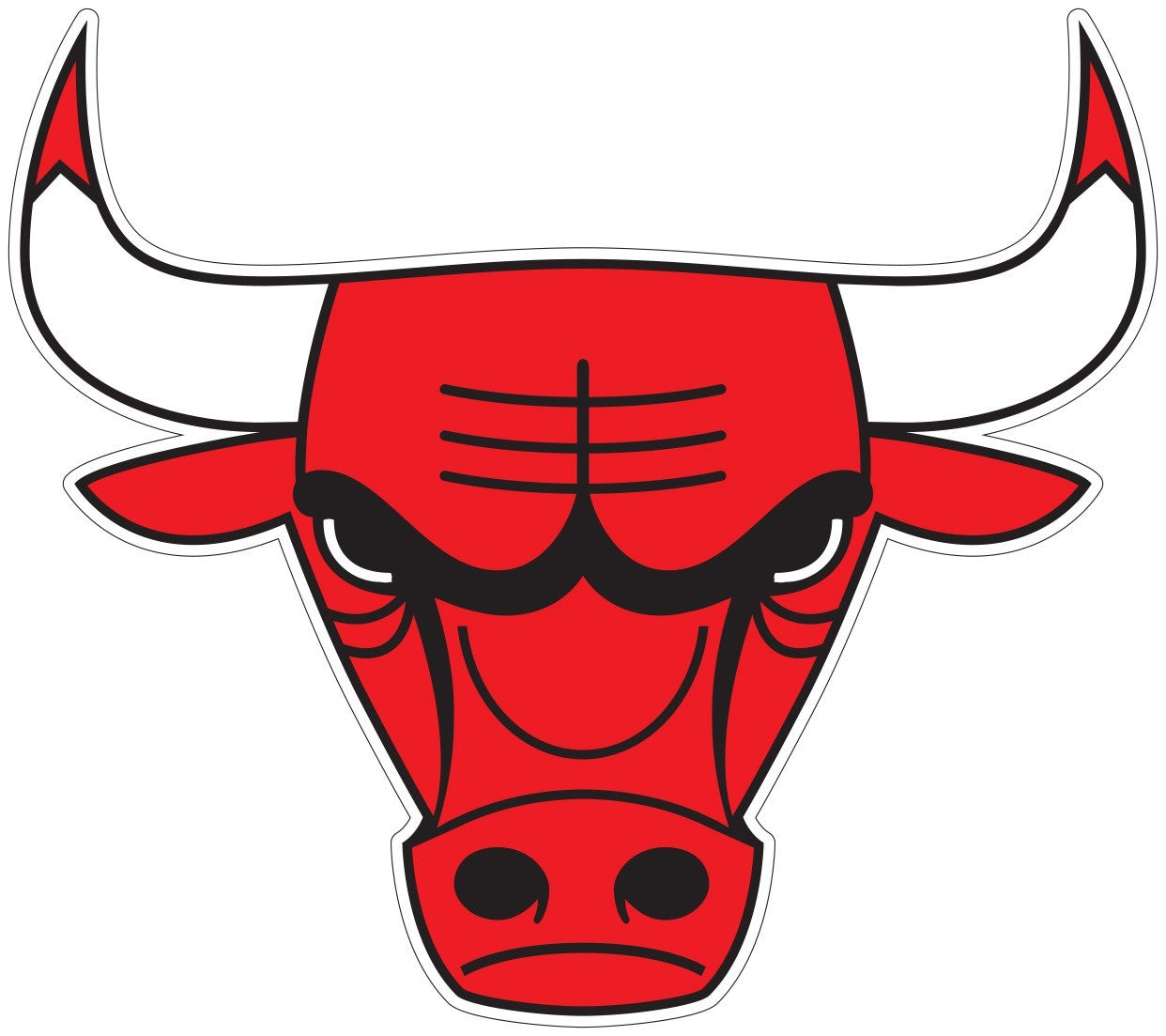 Chicago Bulls Logo -Die Cut Laminated Vinyl Sticker Decal NBA car window