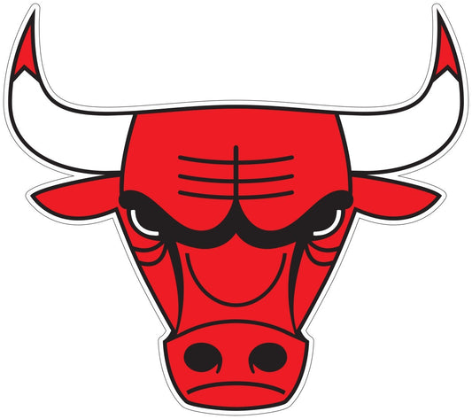 Chicago Bulls Logo -Die Cut Laminated Vinyl Sticker Decal NBA car window
