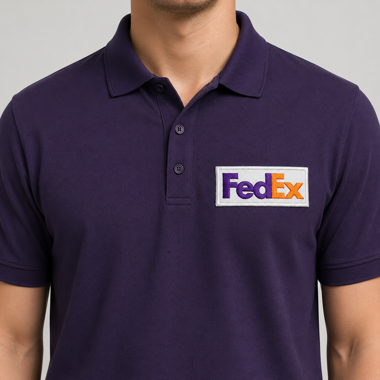 FedEx Express 3.75" Iron On Embroidered Patch shoulder