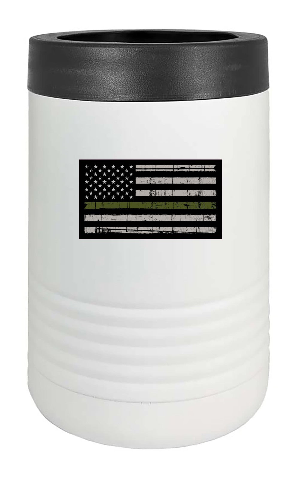 5.5" Thin Green Line American Flag Vinyl Decal | Car Window | Support Military