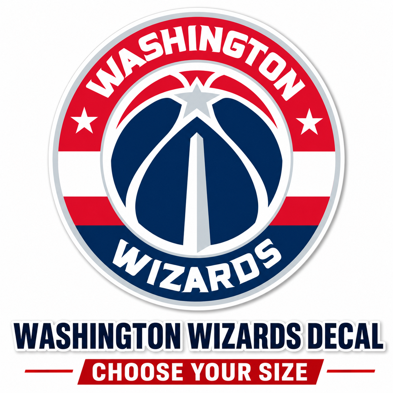 Washington Wizards Vinyl Sticker Decal NBA Basketball Car Laptop Window