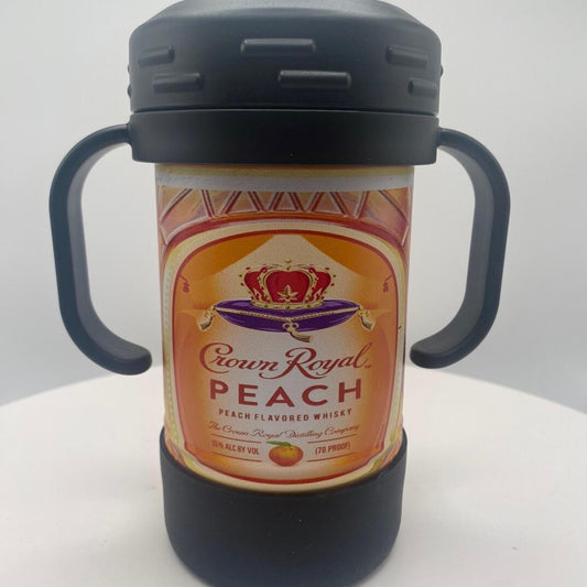 Adult Themed UV Printed 10oz Insulated Sippy Cup whiskey crown peach funny royal