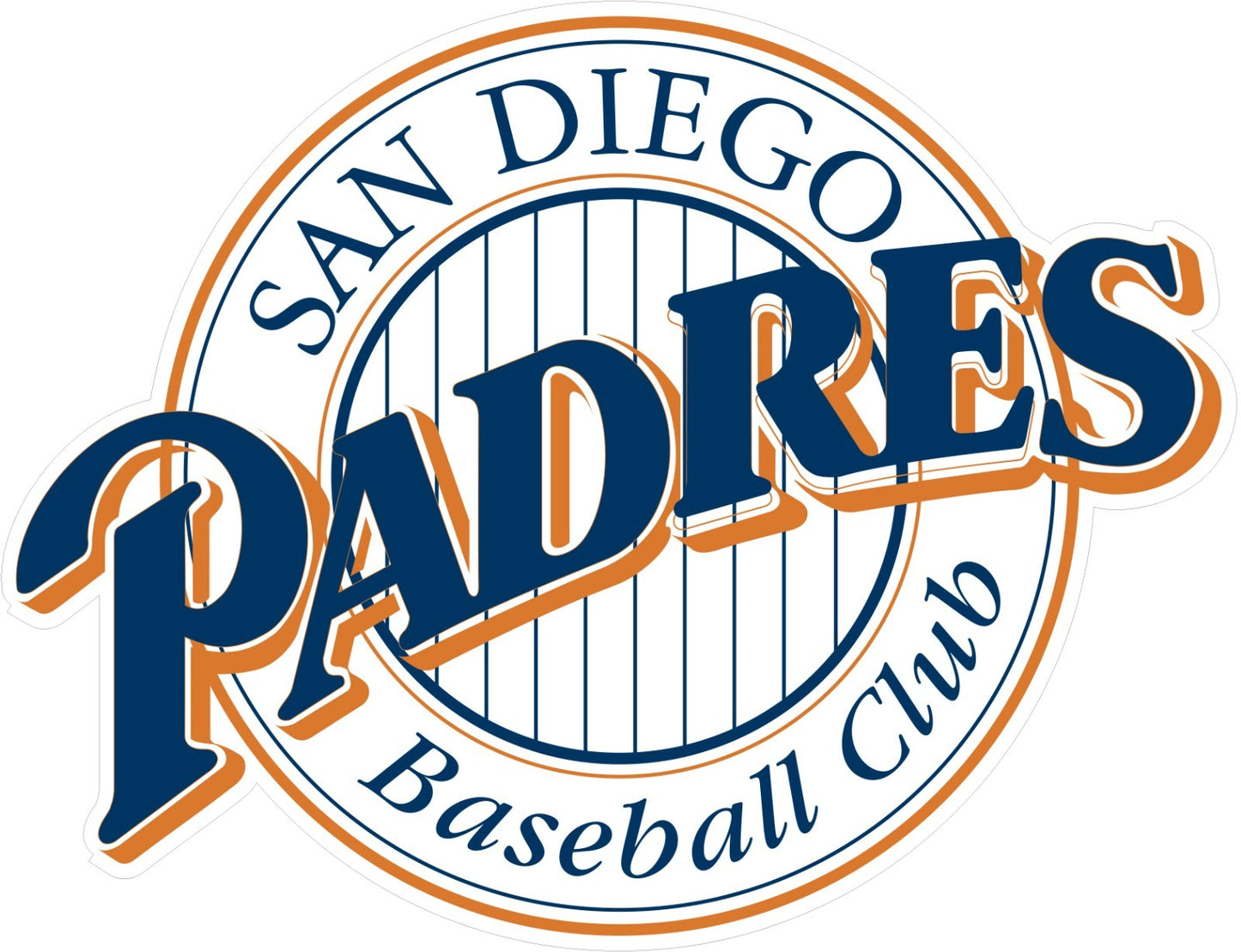 San Diego Padres Indoor Wall Vinyl Decal Sticker 5" - 52"