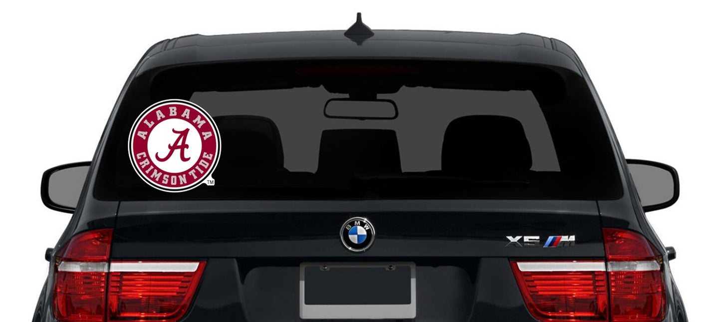 Alabama Crimson Tide Logo - Die Cut Laminated Vinyl Sticker Decal - car window