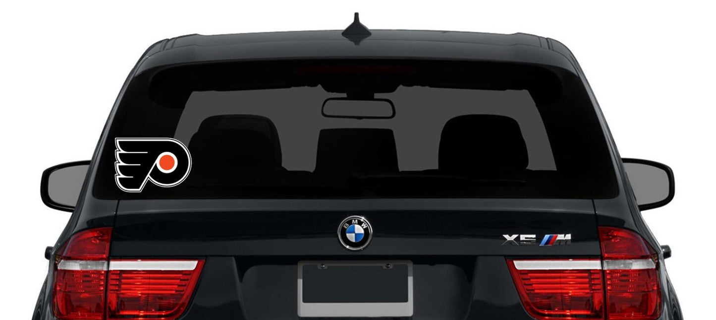 Philadelphia Flyers Logo - Die Cut Laminated Vinyl Sticker Decal NHL car window