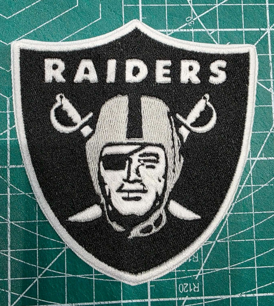 Las Vegas Raiders 3" Iron Sew On Embroidered Patch Football Logo NFL shoulder