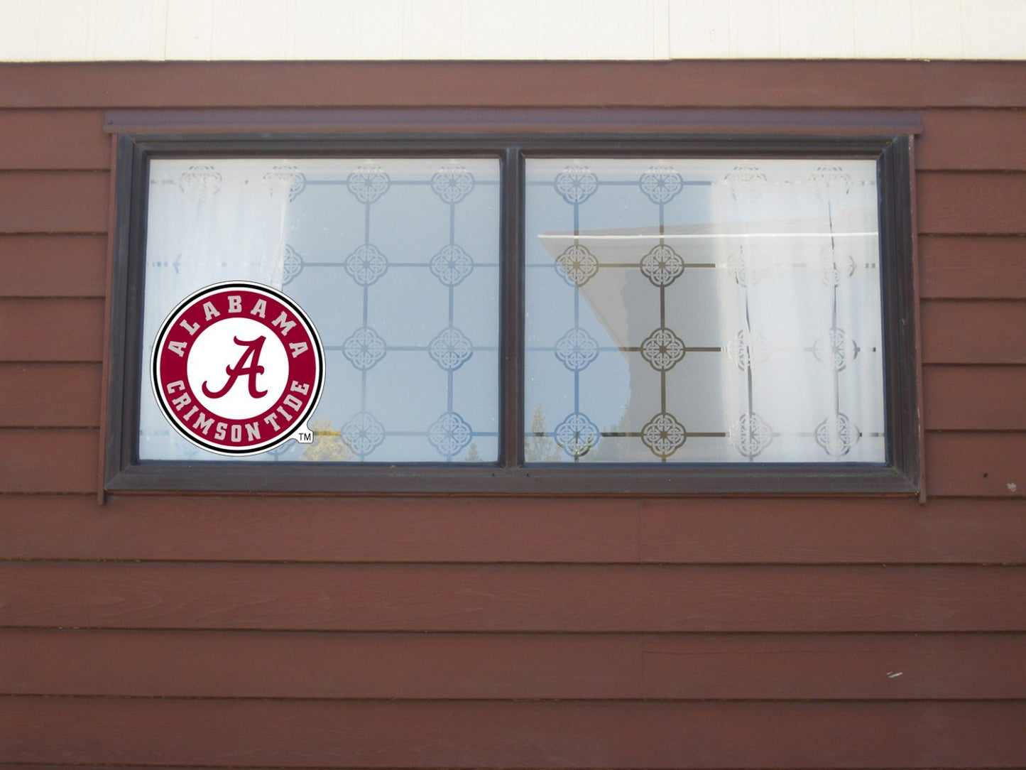 Alabama Crimson Tide Logo - Die Cut Laminated Vinyl Sticker Decal - car window