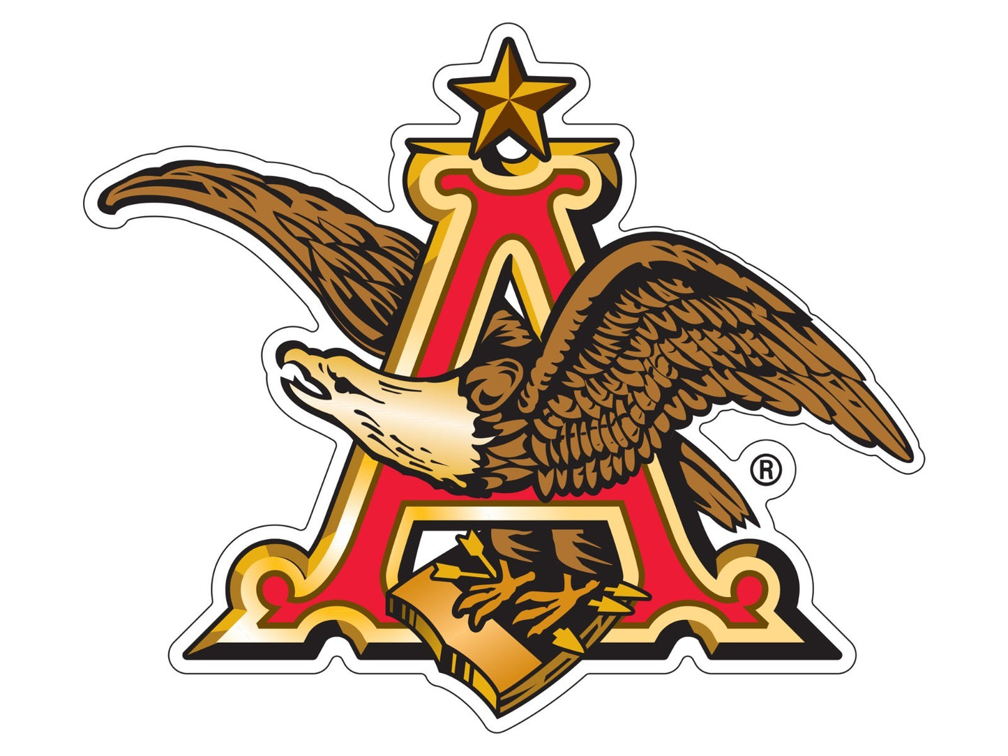 Anheuser Busch Logo Indoor Wall Vinyl Decal Sticker 5" - 52"