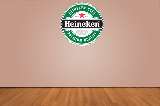 Heineken Beer Logo Indoor Wall Vinyl Decal Sticker 5" - 52"
