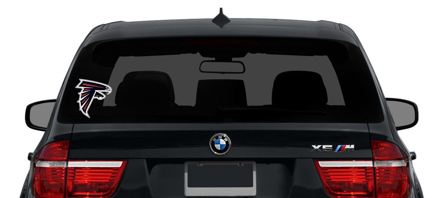 Atlanta Falcons Logo Cut Laminated Vinyl Sticker Decal NFL car window